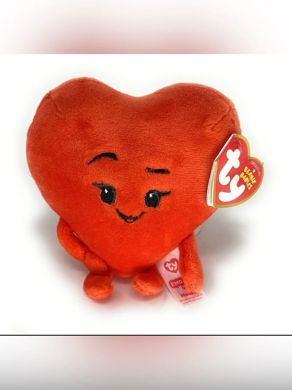 Lot of 6 Ty Beanie Babies The Emoji Movie “Heart” Red Plush 42299 w/ Tags